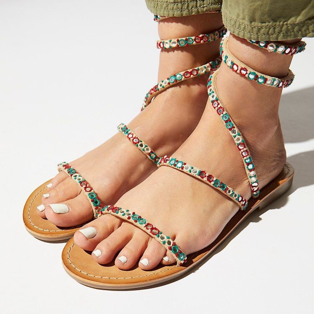 Free People Embellished Havana Sandal 37